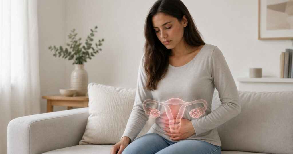 sopk femme douleurs pelviennes ovaires polykystiques